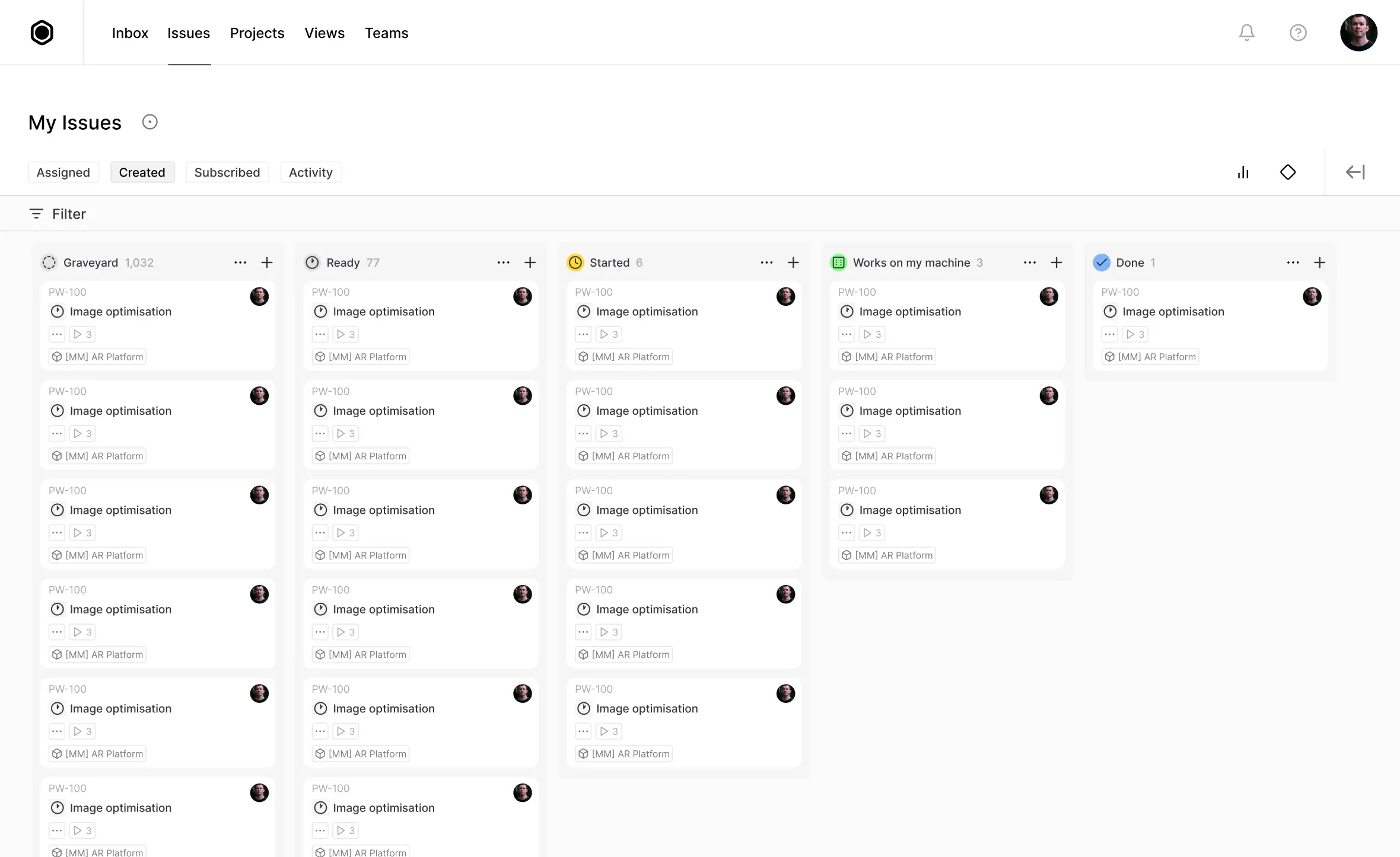 TroupeDesk studio management dashboard